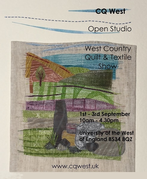 CQ West Open Studio @ The West of England Quilt and Textile Show, University of the West of England, Bristol. 2017